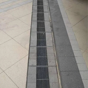 Systèmes de drainage extérieur : <span class=keywords><strong>Caniveau</strong></span> de drainage linéaire pour <span class=keywords><strong>piscine</strong></span> avec couvercles <span class=keywords><strong>à</strong></span> fentes en acier inoxydable - Product Image 6