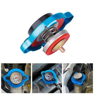 Universal Water Tank Lid With Temperature Gauge Medium Size Aluminum Case For Radiator Replacement - Product Image 3