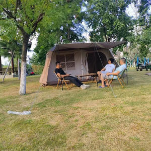 เต็นท์แคมป์ปิ้งอัตโนมัติ Roof Ridge 13 ขนาด 5x5x5 เมตร แบบสองชั้น กางเร็ว สำหรับ 6-8 คน กันฝน พร้อมพื้นที่ใช้สอยกลางแจ้ง - Product Image 2