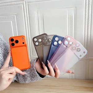 เคสโทรศัพท์แม่เหล็ก TPU สำหรับ iPhone 14 15 16 Pro Max รุ่นหรูหราแบบด้าน สำหรับ iPhone 17 เคสใสพร้อมฝาหลังแบบด้าน - Product Image 1
