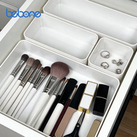 Boîtes de rangement empilables pour tiroirs, écologiques, modernes, en PET, pour cosmétiques, fournitures de bureau, couleur personnalisée, maquillage