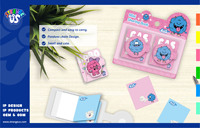 Ensemble de mini-carnets Strange Us Monster, mignons et kawaii, avec fermeture magnétique, lot de 2, bloc-notes de poche, emballage blister |   Rechercher des Agents Exclusifs Mondiaux