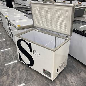 トップオープン商用インバーター2ドア110Vディープチェストフリーザー水平500L LEDデジタル制御ペインティングスチール-22C - Product Image 5