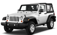 Volant en fibre de carbone avec LED pour Jeep Wrangler JK 2007-2017
