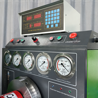 Banc d'essai de pompe à injection diesel 12PSB-S avec débitmètre pour pompe VE, table en acier inoxydable, testeur de manomètre