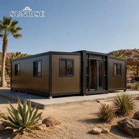 Villa de luxe préfabriquée SUNRISE, maison portable, pliable, extensible, mini-maison, maison stable, conteneur habitable préfabriqué