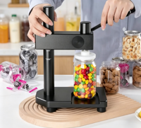 Machine à sceller les canettes Baiwin, facile à utiliser et à presser, machine à sceller les canettes manuelle commerciale pour les sodas et les bubble tea