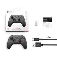 Control Inalámbrico para Juegos Nova 2 Lite para PC/Móvil Android/iOS, Seis Ejes, Doble Vibración, Ventosas, Batería de 600mAh