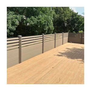 Painéis de Cerca Composta WPC para Privacidade em Jardins Externos, Tela de Proteção para Paredes Perimetrais de Quintais - Product Image 1