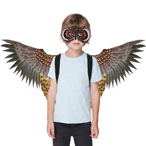 Bambini <span class=keywords><strong>ali</strong></span> di uccello Costume gufo maschera di piume gufo <span class=keywords><strong>ali</strong></span> d'<span class=keywords><strong>aquila</strong></span> per Halloween Cosplay Photo Prop - Product Image 1