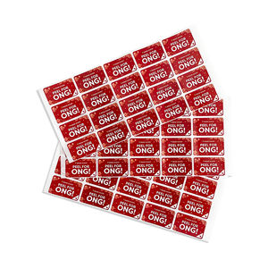 บัตรขูดรางวัลแบบพิมพ์ลายเองสองชั้น บัตรขูดรางวัลไวนิลแบบมีกาว - Product Image 4