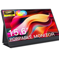 Moniteur portable IPS 15,6 pouces 1080P FHD anti-lumière bleue 72% SRGB, deuxième écran pour ordinateur portable MacBook Surface PC pour PS4/5
