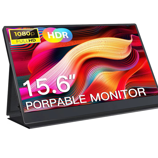 Portable IPS 15.6" 1080P FHD Anti-Blue Light 72% SRGB Travel Monitor Type C Second Screen Laptop MacBook Surface PC for PS4/5