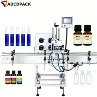 Machine de remplissage de liquides à double buse avec pompe péristaltique, remplisseuse de bouteilles à commande numérique automatique pour huiles essentielles, parfums et réactifs