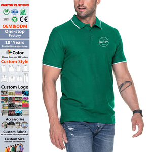 Custom Oversized Men's Clothing 180g Pique Embroidery Logo Turn-down Collar Golf Tshirts Quick Dry Plus Size Men's Polo Shirts