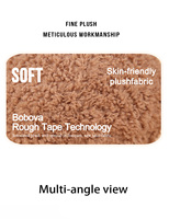 Bobova Mini Peluche Élan Mignon, Compagnon de Douceur d'Anniversaire, en Tissu Polyester Doux, Brodé, Rembourré de Coton PP