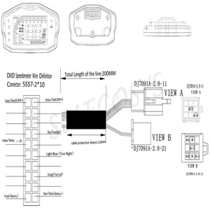 SiAECOSYS DKD LCD-M Display Digitale Anteriore Tachimetro Nuovo Contachilometri per Scooter Elettrico <span class=keywords><strong>Moto</strong></span> in Plastica 48-72V LIN/CAN-BUS Opzionale - Product Image 3