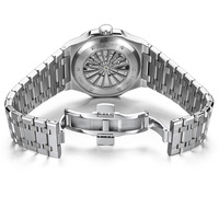 Montre analogique mécanique automatique pour homme I&W CARNIVAL Miyota, en acier inoxydable, avec fonctions multifonctions, verre synthétique