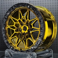 Jantes forgées OEM 9.5Jx19 10.5Jx20 5x112 personnalisées en fibre de carbone avec beadlock, couleur or, pour course de dragster, compatibles BMW G80 M3 G82 M4 G87 M2 G81
