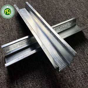 Accessoires de panneau de gypse Support de profil de cloison sèche en acier galvanisé goujon/piste en métal/canal de fourrure C/U <span class=keywords><strong>Quille</strong></span> en acier léger - Product Image 3