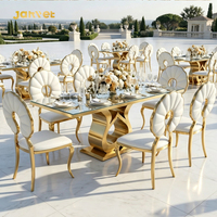 Tables d'événements pour salles de banquet de luxe, chaises et tables de mariage