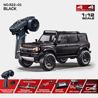 Hstar/Hongxing R22 Raptor 1/12 4WD Voiture RC Tout-Terrain Télécommandée à l'Échelle Réelle, Véhicule Crawler d'Escalade sur Roche, Modèle RTR, Cadeau pour Garçon