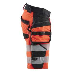 BLAKLADER - 112016485599C62 <b>Hi</b>-<b>Vis</b> <b>shorts</b> 4-way stretch Red <b>hi</b>-<b>vis</b>/black - EAN 7330509928035 <b>HI</b>-<b>VIS</b> WORKWEAR - Product Image 4