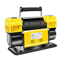 Compresseur d'air électrique métallique 12V à double cylindre pour voiture, vente chaude