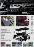 Voiturette de golf électrique HDK Carrier 6, véhicule utilitaire 4+2 places pour campus et parcs