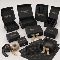 Caja de Regalo Magnética Grande con Inserto de Espuma Personalizado, Empaque de Cartón Rígido de Lujo para Cuidado Personal y Barba Masculina