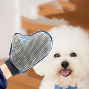 ถุงมือกรูมมิ่งขนสัตว์เลี้ยง Esun ผลิตจากโพลีเอสเตอร์เนื้อนุ่ม สองด้าน ใช้งานได้กับขนสัตว์ที่หยิก ยาว และสั้น - Product Image 5