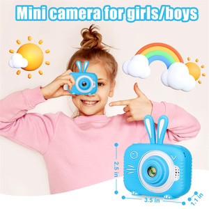 Cámara para niños para niñas, 2 lentes Selfie Hd niños Cámara Digital juguetes para 4 5 6 7 8 9 años Niña Navidad cumpleaños regalos - Product Image 3