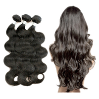 Rambut Asli Kamboja Berkualitas Tinggi, Model Brazilian Hair Weave HD Lurus Pendek Sangat Alami, Bundel Murah untuk Wanita, Pasokan Grosir
