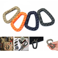Mousqueton tactique en plastique pour extérieur, crochet de suspension pour camping, randonnée, accessoire de sac de voyage