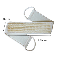Sangle double face personnalisée en sisal naturel épurateur de corps retirer la peau morte Massage longue ceinture de sangle de bain
