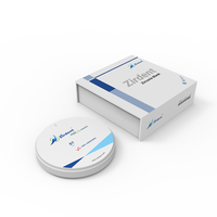 Zirdent 1200MPa Fuerza flexural Alta calidad ST Dientes blancos Implante de corona China Zirconia Material dental