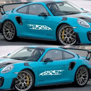 สติกเกอร์ติดฝากระโปรงรถ2ชิ้นพร้อมโลโก้เฉพาะตัวอุปกรณ์แต่งรถส่วนบุคคล - Product Image 5