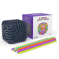 Juguete Educativo Sensorial de Silicona 3D para Niños, Cubo Antiestrés para Aliviar el Estrés y la Ansiedad