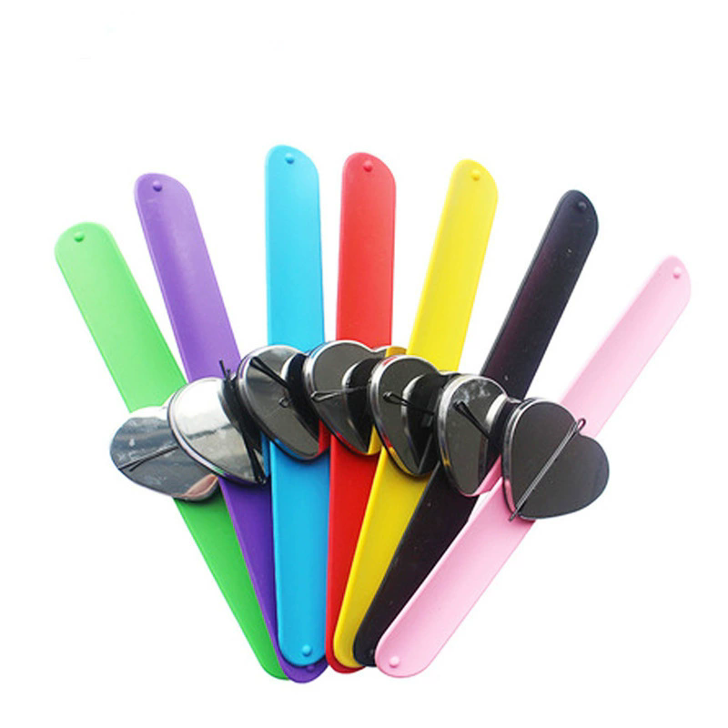Custom logo Heart Shape Magnetic Bracelet Wrist Band Strap Silicone Wristband Hair Style Tool