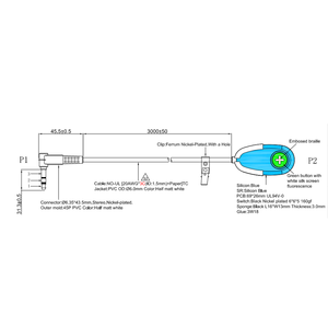 Nút duy nhất Silicone cao su Hand Grip y tá gọi mặt dây cáp - Product Image 5