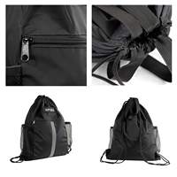 Sac à cordon Gym avec poches Sac de sport avec poignée Sac à dos à cordon de serrage Voyage pour hommes Femmes sacs à dos