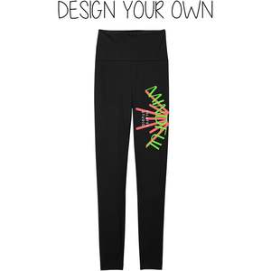 2025 Pantalones de mallas con foto Dt5710 impresos personalizados para mujer Agregue sus textos de logotipo - Product Image 2