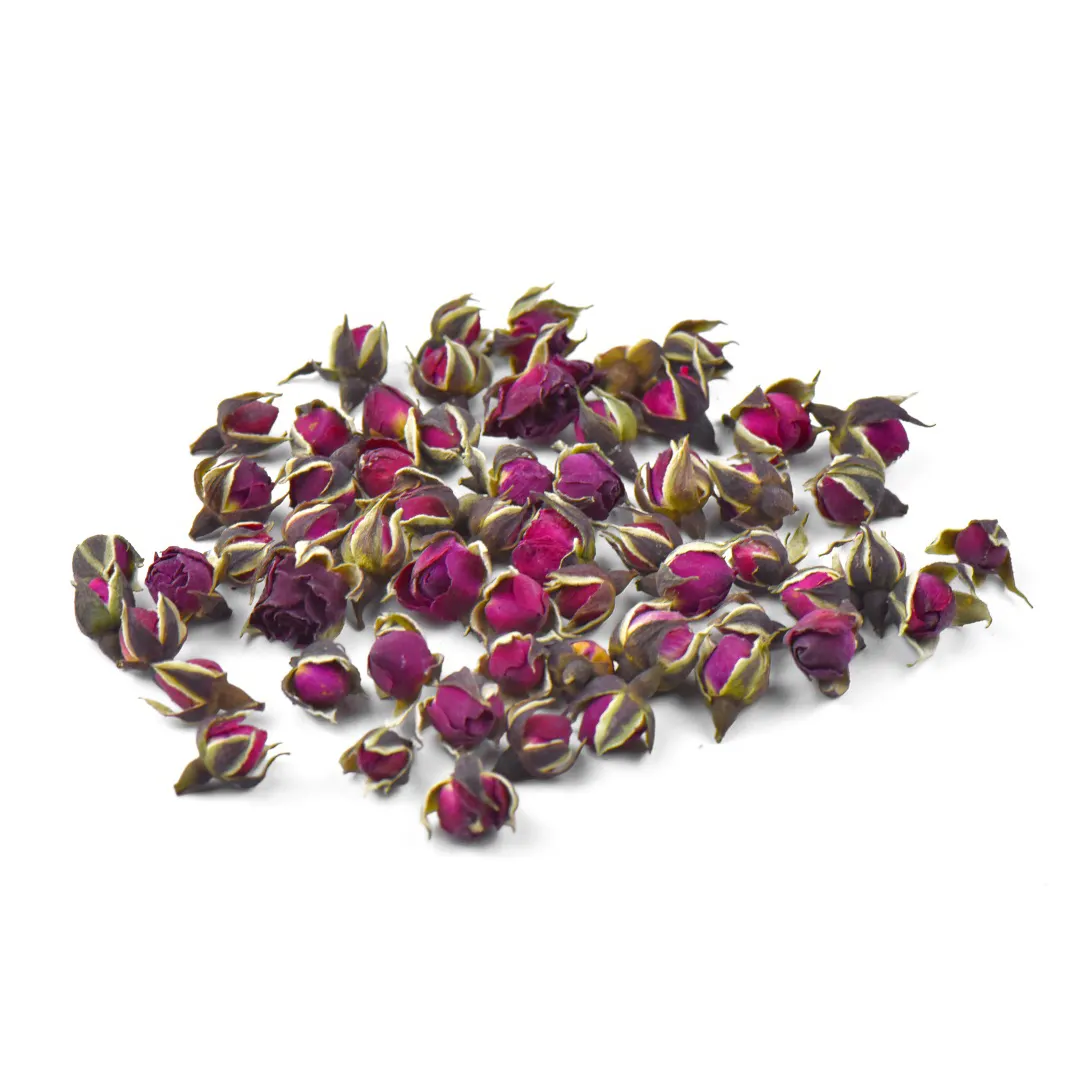 High Quality Dried Whole Rosebud Wholesale Dried Rose with golden edge Tea