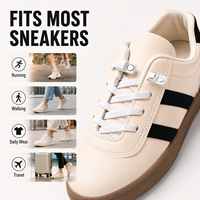 Lacets magnétiques sans nœuds Run Ready, sangle élastique avec boucle métallique, lacets de sport à verrouillage sécurisé pour la course à pied, la randonnée, la salle de sport