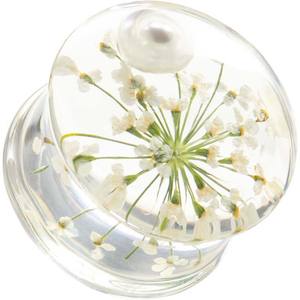 Nuevos y Modernos Túneles y Expansores de Acrílico con Diseño Floral para Orejas, Joyería Corporal Hermosa, Piercings, Estiradores de Oreja de 8-16mm - Product Image 5