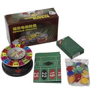 Fabrik Direkt verkauf Unterhaltung spiel Set Roulette elektrische Spaß Plattenspieler Verteilung Chips Spiel Zeichnung Poker