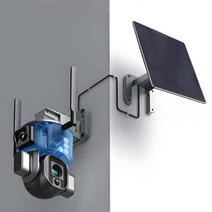 Năng lượng mặt trời được Hỗ trợ 120 ° góc rộng H.265 <span class=keywords><strong>Camera</strong></span> <span class=keywords><strong>Wifi</strong></span> độ phân giải 4K 20000mAh ngoài trời Pan-Tilt âm thanh hai chiều Tích hợp mic ai NVR - Product Image 5