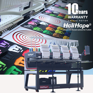 هوليهوب هولياوما للملابس الصناعية الجديدة 4 رؤوس آلة تطريز محوسبة متعددة الوظائف من المصنع الصيني مباشرة - Product Image 1