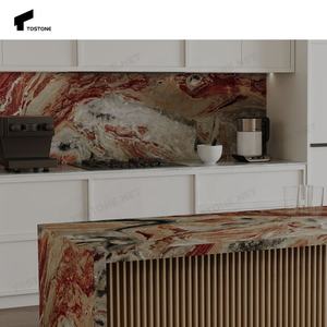 Красные элегантные кухонные столешницы из натурального мрамора - Product Image 2