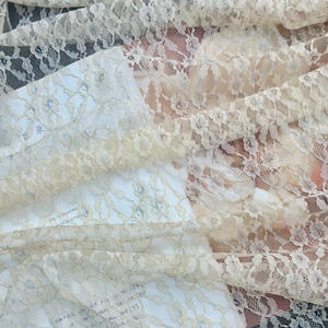 YYスタイリッシュな花柄80% ナイロン20% メタリックヤーン薄手メッシュ生地シルバーレース生地女性用衣服ドレス - Product Image 3